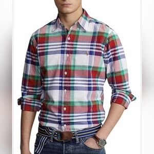 Polo Ralph Lauren Colorful Plaid Men's Shirt Sz.S